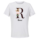 Maillot de Sport Femme Rosine Lettre - T-Shirt Respirant Polyester Manches Courtes - Cadeau Sportive Anniversaire Noël Fête des Mères