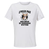 Maillot de Sport Femme Chihuahua J'peux Pas - T-Shirt Respirant Polyester Manches Courtes - Cadeau Sportive Anniversaire Noël Fête des Mères
