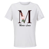 Maillot de Sport Femme Marie-Louise Lettre - T-Shirt Respirant Polyester Manches Courtes - Cadeau Sportive Anniversaire Noël Fête des Mères