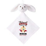 Doudou Bébé Lapin Thibault Humour Changez Couches Gaze de Coton Cadeau Baby Shower