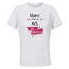 Maillot de Sport Femme pour Merci AVS Geniale - T-Shirt Respirant Polyester Manches Courtes - Cadeau Sportive Anniversaire Noël Fête des Mères
