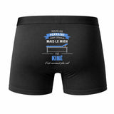 Caleçon Parrain Kine - Humour Boxer Coton Idée Cadeau Fête des Pères