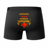 Caleçon Thomas Donneur d'Orgasme - Humour Boxer Coton Idée Cadeau