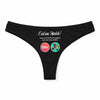 Culotte Tanga Personnalisé Femme Cafe - sous-Vêtement Coton Idée Cadeau Humour Saint Valentin Anniversaire