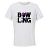 Maillot de Sport Femme Bowling Minimaliste - T-Shirt Respirant Polyester Manches Courtes - Cadeau Sportive Anniversaire Noël Fête des Mères