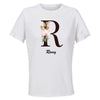 Maillot de Sport Femme Romy Lettre - T-Shirt Respirant Polyester Manches Courtes - Cadeau Sportive Anniversaire Noël Fête des Mères