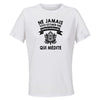 Maillot de Sport Femme Medite Quinquagenaire - T-Shirt Respirant Polyester Manches Courtes - Cadeau Sportive Anniversaire Noël Fête des Mères