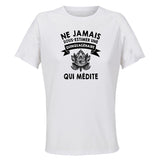Maillot de Sport Femme Medite Quinquagenaire - T-Shirt Respirant Polyester Manches Courtes - Cadeau Sportive Anniversaire Noël Fête des Mères
