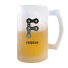 Verre à Bière Frédéric Lettre | Chope de Bière Pinte | Idée Cadeau Prénom Anniversaire Papa Collègue Départ Retraite Noël