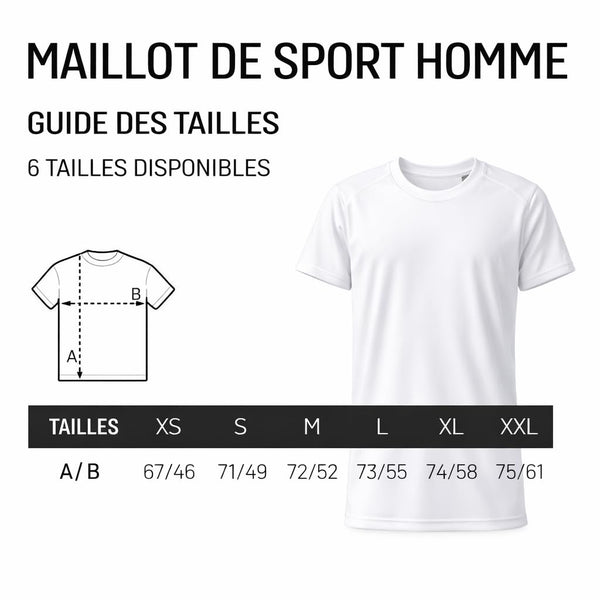 Maillot de Sport Homme Super Papi - T-Shirt Respirant Polyester Manches Courtes - Cadeau Sportif Anniversaire Noël Fête des Pères