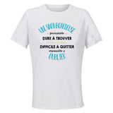 Maillot de Sport Femme Une Snowboardeuse Formidable Blanc - T-Shirt Respirant Polyester Manches Courtes - Cadeau Sportive Anniversaire Noël Fête des Mères