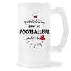 Verre à bière Footballeur adoré | Chope de Bière Pinte Idée Cadeau Humour Collègue famille Homme Anniversaire Noël
