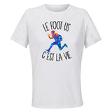 Maillot de Sport Femme Football Americain C'est La Vie - T-Shirt Respirant Polyester Manches Courtes - Cadeau Sportive Anniversaire Noël Fête des Mères