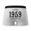 Caleçon Millésime 1959 - Humour Boxer Gris Idée Cadeau Anniversaire