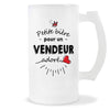 Verre à bière Vendeur adoré | Chope de Bière Pinte Idée Cadeau Humour Collègue famille Homme Anniversaire Noël