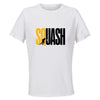 Maillot de Sport Femme Squash Minimaliste - T-Shirt Respirant Polyester Manches Courtes - Cadeau Sportive Anniversaire Noël Fête des Mères