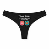 Culotte Tanga Personnalisé Femme Bricolage - sous-Vêtement Coton Idée Cadeau Humour Saint Valentin Anniversaire