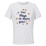 Maillot de Sport Femme Maya Elle Assure - T-Shirt Respirant Polyester Manches Courtes - Cadeau Sportive Anniversaire Noël Fête des Mères