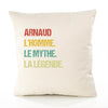 Housse de Coussin Premium Mythe Légende Vintage - Coton Canvas Fairtrade Beige Idée Cadeau Décoration Canapé