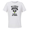 Maillot de Sport Femme Tennis Sexagenaire - T-Shirt Respirant Polyester Manches Courtes - Cadeau Sportive Anniversaire Noël Fête des Mères