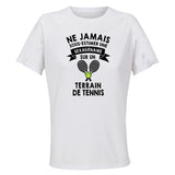 Maillot de Sport Femme Tennis Sexagenaire - T-Shirt Respirant Polyester Manches Courtes - Cadeau Sportive Anniversaire Noël Fête des Mères
