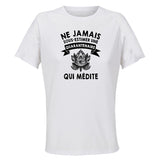 Maillot de Sport Femme Medite Quarantenaire - T-Shirt Respirant Polyester Manches Courtes - Cadeau Sportive Anniversaire Noël Fête des Mères