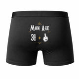 Caleçon 32 Ans - Humour Boxer Coton Motif Âge Idée Cadeau Anniversaire