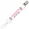 Attache tétine pour prénom Charlotte – Reine de la tétine | Cadeau naissance bébé fille personnalisé