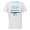 Maillot de Sport Femme Une Geometre Formidable Blanc - T-Shirt Respirant Polyester Manches Courtes - Cadeau Sportive Anniversaire Noël Fête des Mères