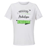 Maillot de Sport Femme pour Archeologue Meilleure de Tous Les Temps Femme-1 - T-Shirt Respirant Polyester Manches Courtes - Cadeau Sportive Anniversaire Noël Fête des Mères