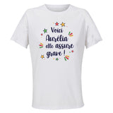 Maillot de Sport Femme pour Aurelia Elle Assure - T-Shirt Respirant Polyester Manches Courtes - Cadeau Sportive Anniversaire Noël Fête des Mères