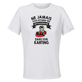 Maillot de Sport Femme Karting Septuagenaire - T-Shirt Respirant Polyester Manches Courtes - Cadeau Sportive Anniversaire Noël Fête des Mères