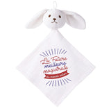 Doudou Bébé Lapin Future Meilleure Magistrate Cadeau Naissance Fille Nouveau Né
