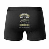 Caleçon Beau-Papa Militaire - Humour Boxer Coton Idée Cadeau Fête des Pères