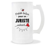 Verre à bière Juriste adoré | Chope de Bière Pinte Idée Cadeau Humour Collègue famille Homme Anniversaire Noël