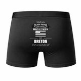 Caleçon Beau-Papa Breton - Humour Boxer Coton Idée Cadeau Fête des Pères