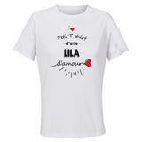 Maillot de Sport Femme Lila Damour - T-Shirt Respirant Polyester Manches Courtes - Cadeau Sportive Anniversaire Noël Fête des Mères