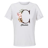 Maillot de Sport Femme pour Chantale Lettre - T-Shirt Respirant Polyester Manches Courtes - Cadeau Sportive Anniversaire Noël Fête des Mères