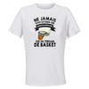 Maillot de Sport Femme Basket Quinquagenaire - T-Shirt Respirant Polyester Manches Courtes - Cadeau Sportive Anniversaire Noël Fête des Mères