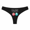 Culotte Tanga Personnalisé Femme Cuisine - sous-Vêtement Coton Idée Cadeau Humour Saint Valentin Anniversaire