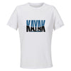 Maillot de Sport Femme Kayak Minimaliste - T-Shirt Respirant Polyester Manches Courtes - Cadeau Sportive Anniversaire Noël Fête des Mères