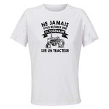 Maillot de Sport Femme Tracteur Copy Octogenaire - T-Shirt Respirant Polyester Manches Courtes - Cadeau Sportive Anniversaire Noël Fête des Mères