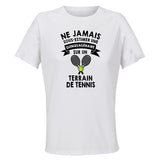 Maillot de Sport Femme Tennis Quinquagenaire - T-Shirt Respirant Polyester Manches Courtes - Cadeau Sportive Anniversaire Noël Fête des Mères