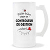 Verre à bière Contrôleur de gestion adoré | Chope de Bière Pinte Idée Cadeau Humour Collègue famille Homme Anniversaire Noël