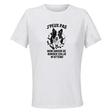 Maillot de Sport Femme Boder Collie J'peux Pas - T-Shirt Respirant Polyester Manches Courtes - Cadeau Sportive Anniversaire Noël Fête des Mères