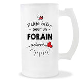 Verre à bière Forain adoré | Chope de Bière Pinte Idée Cadeau Humour Collègue famille Homme Anniversaire Noël