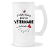 Verre à bière Vétérinaire adoré | Chope de Bière Pinte Idée Cadeau Humour Collègue famille Homme Anniversaire Noël