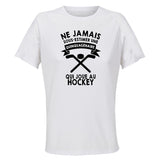 Maillot de Sport Femme Hockey Quinquagenaire - T-Shirt Respirant Polyester Manches Courtes - Cadeau Sportive Anniversaire Noël Fête des Mères