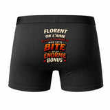 Caleçon Florent Énorme Bonus - Humour Boxer Coton Idée Cadeau