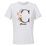 Maillot de Sport Femme pour Claudie Lettre - T-Shirt Respirant Polyester Manches Courtes - Cadeau Sportive Anniversaire Noël Fête des Mères